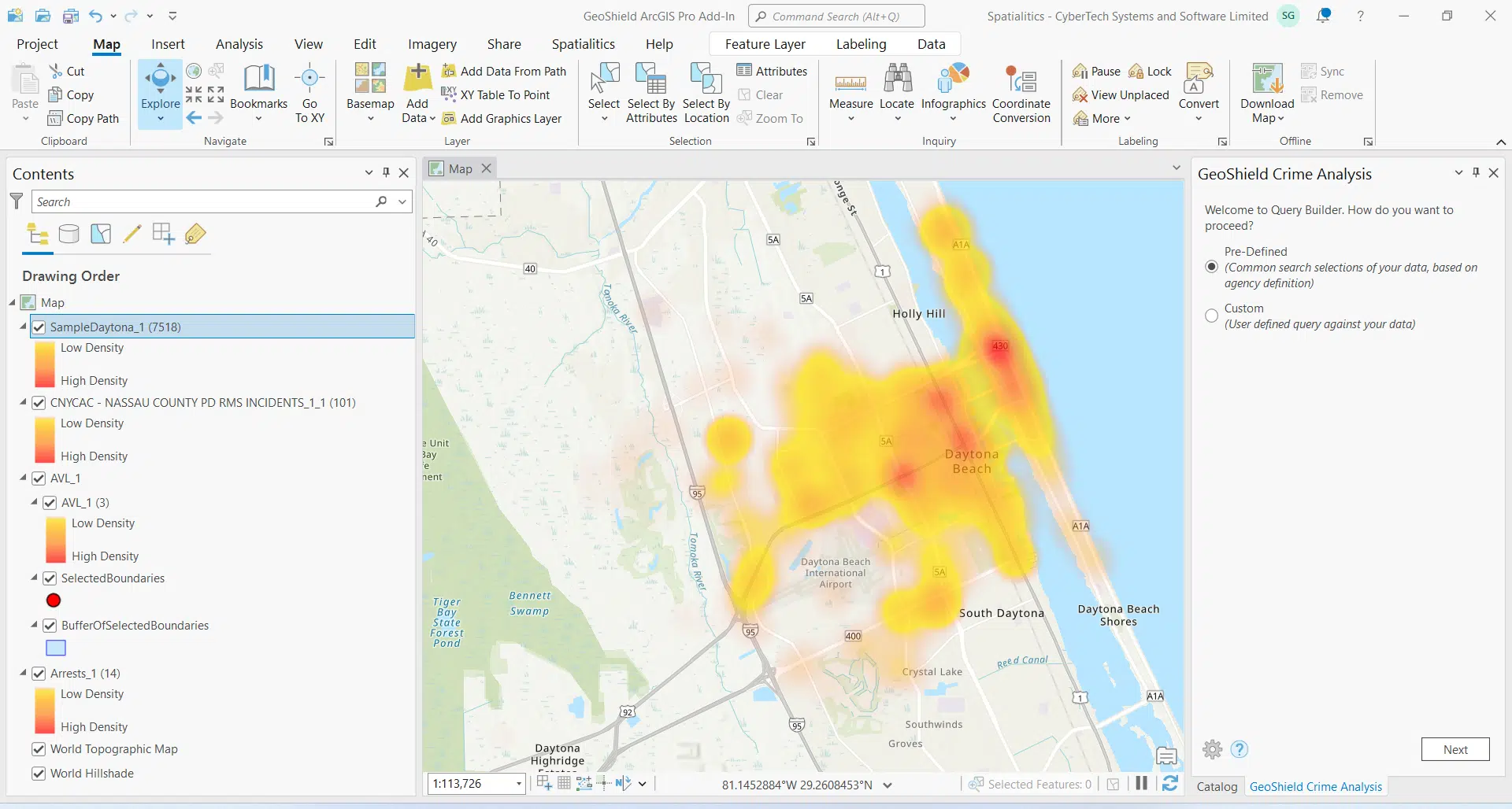 GeoShield ArcGIS Pro Add-In directed patrol area planning with analyst view