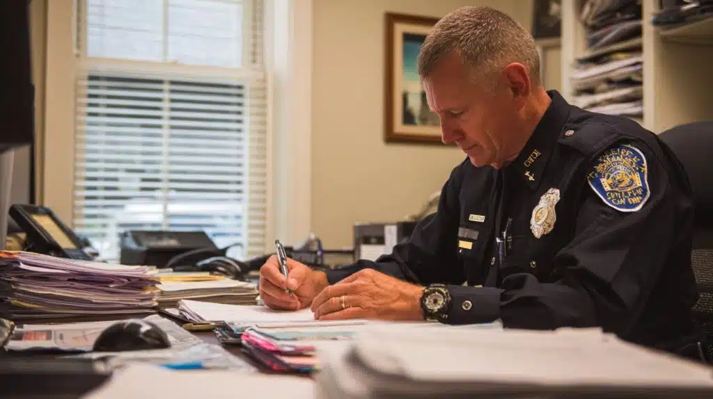 Police staffing shortage infographic showing 86 percent of departments understaffed